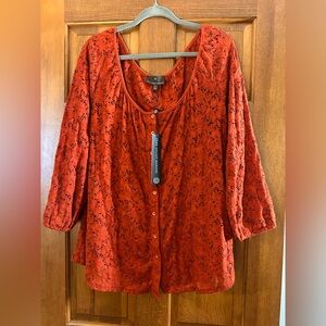 NWT Lace Blouse with Camisole